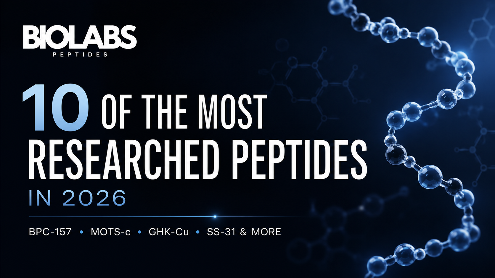 10 of the Most Researched Peptides in 2026