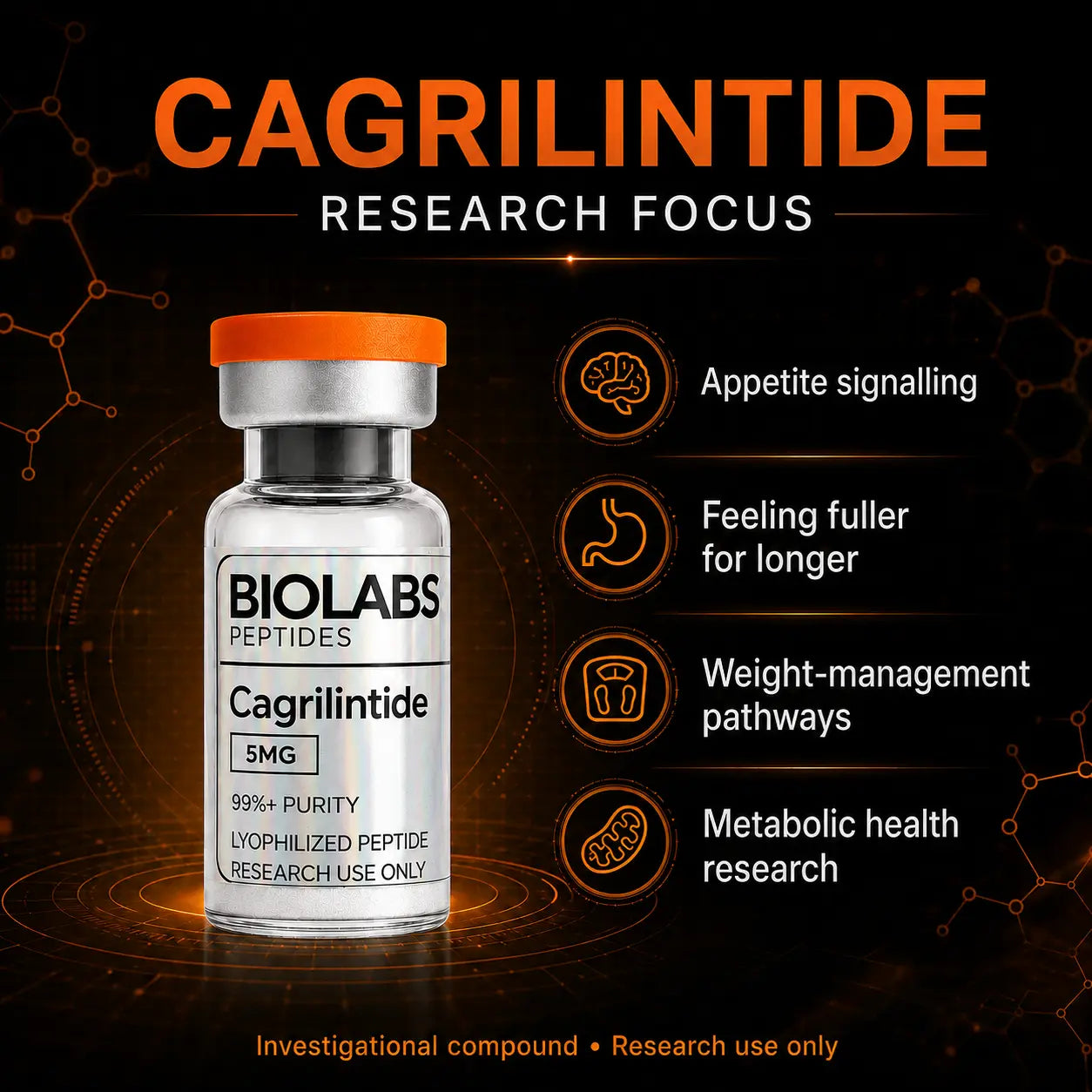 Cagrilintide: Exploring the Science Behind a Long-Acting Amylin Analogue Biolabs Peptides South Africa