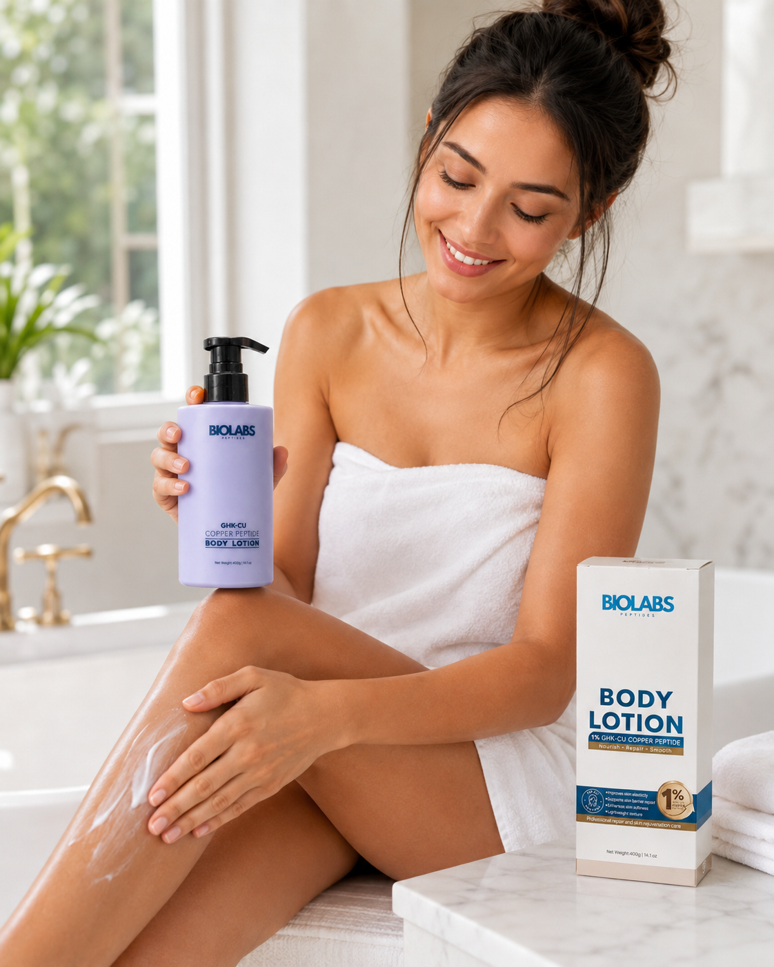 Biolabs 1% GHK-Cu Copper Peptide Body Lotion – Biolabs Peptides South Africa
