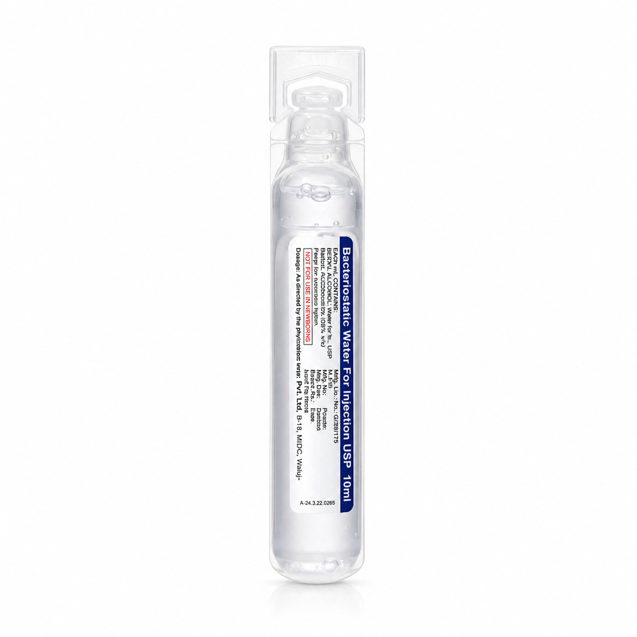GENETEK Reconstitution Solution 0.9% Benzyl Alcohol 10ml