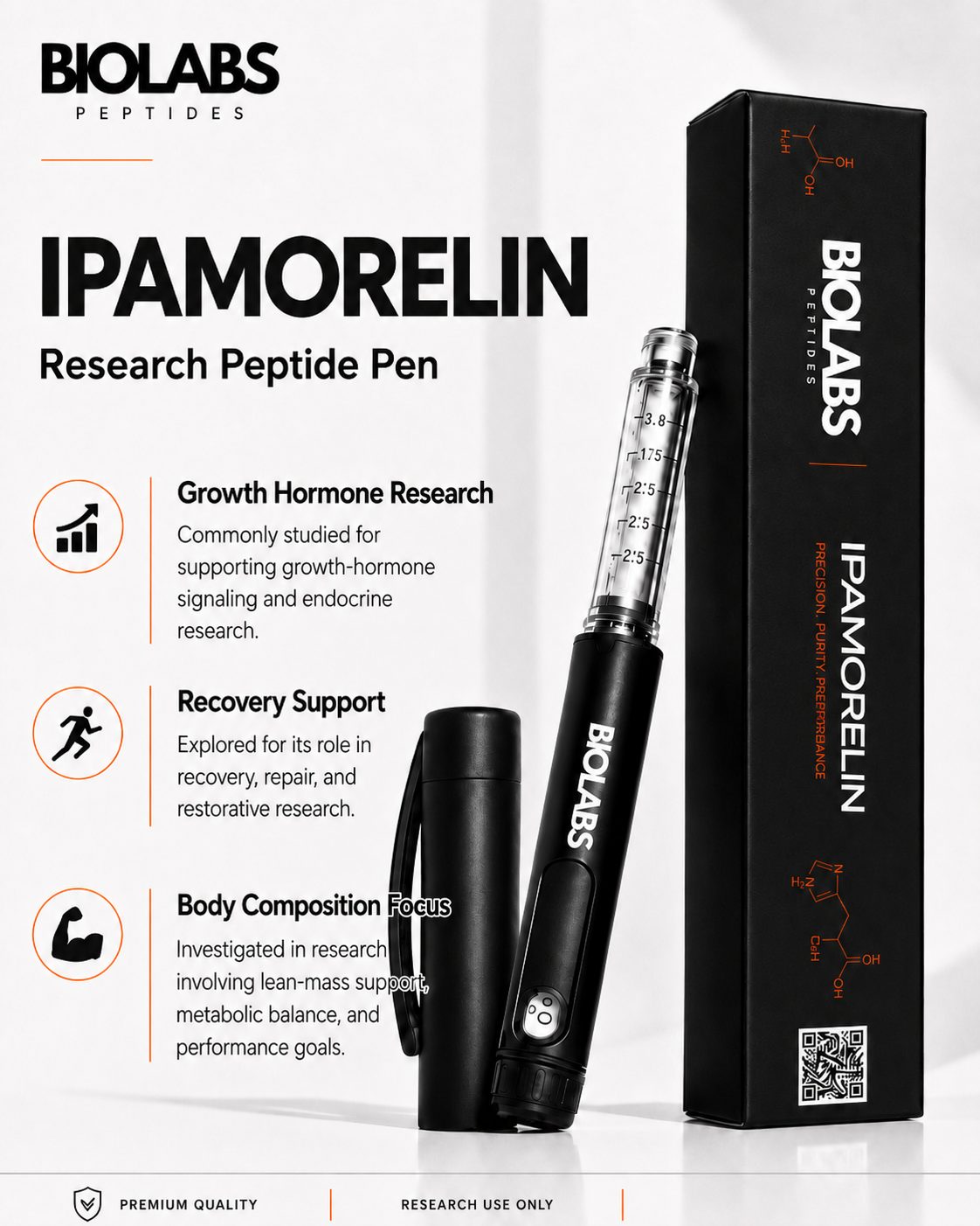 Ipamorelin Pre-Filled Pen – Biolabs Peptides South Africa