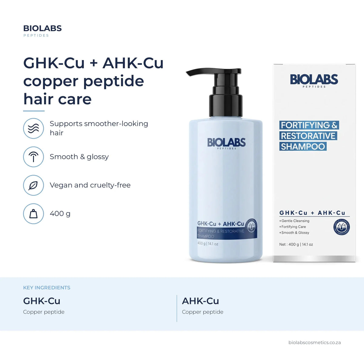 Biolabs GHK-Cu + AHK-Cu Shampoo ingredients and details